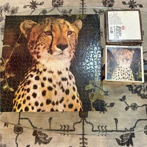 Time life books jigsaw puzzles by Parker brothers Cats of Africa the Cheetah